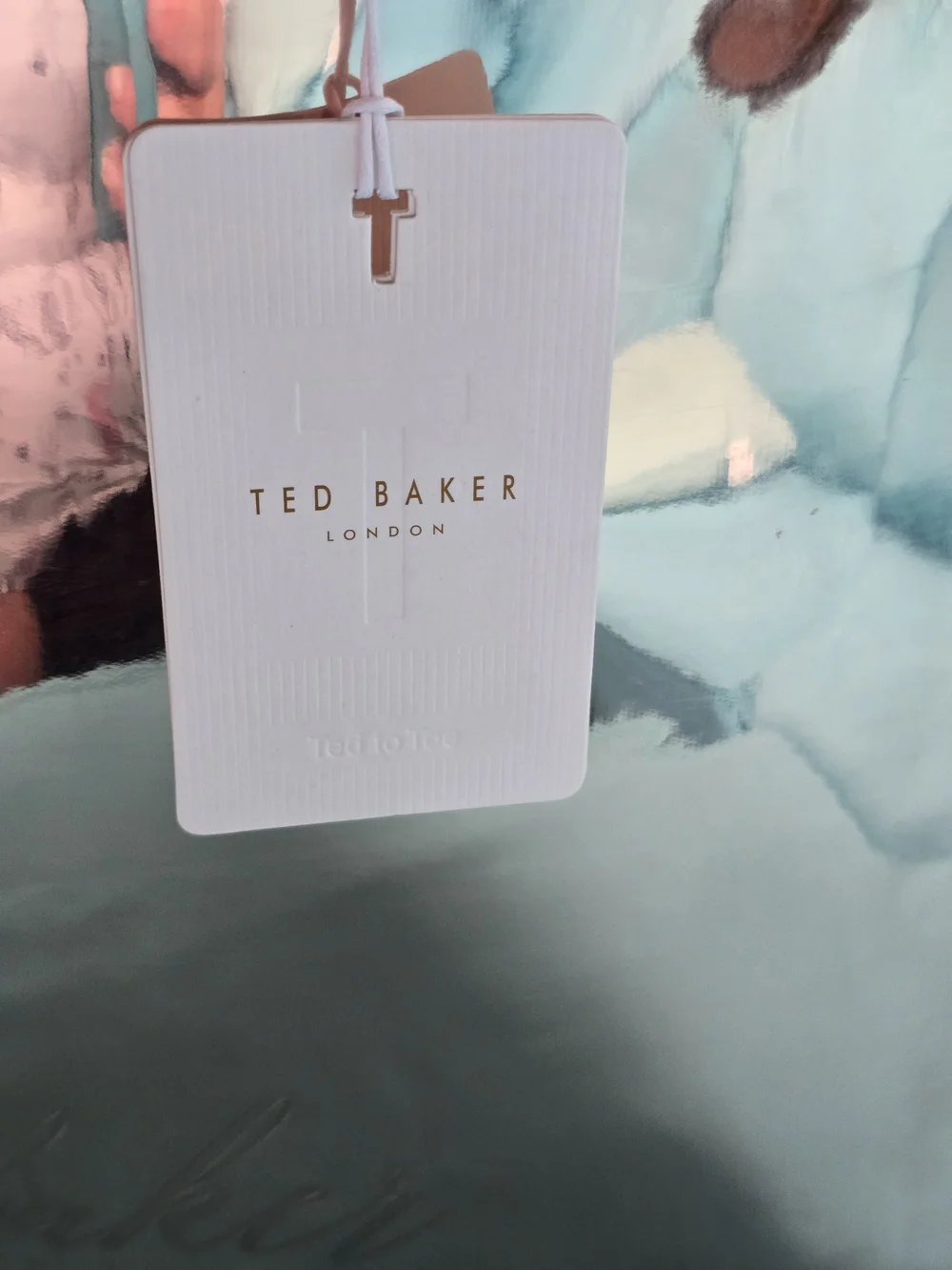 Ted Baker Rose Gold Metallic Tote with Foaming Body Scrubs